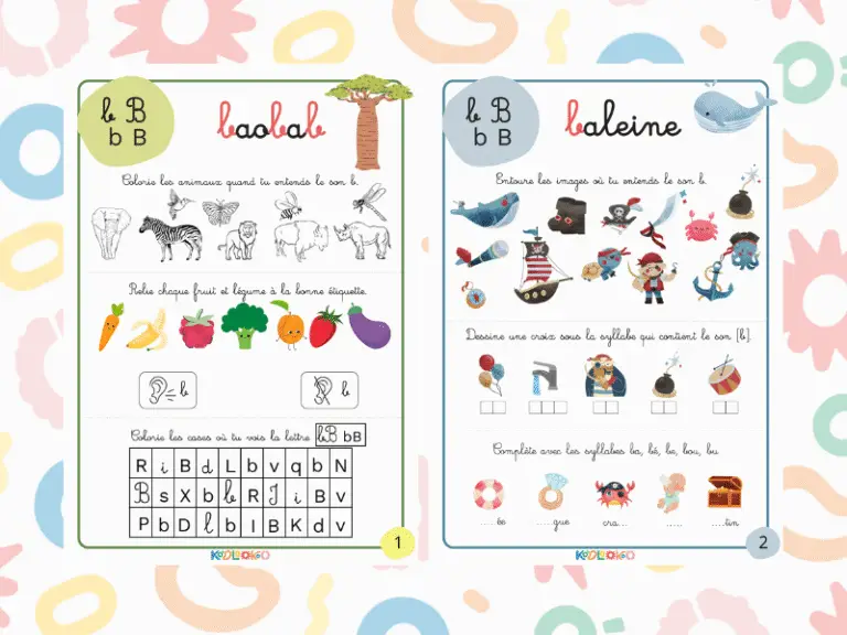 Fiche pédagogique sur le son B