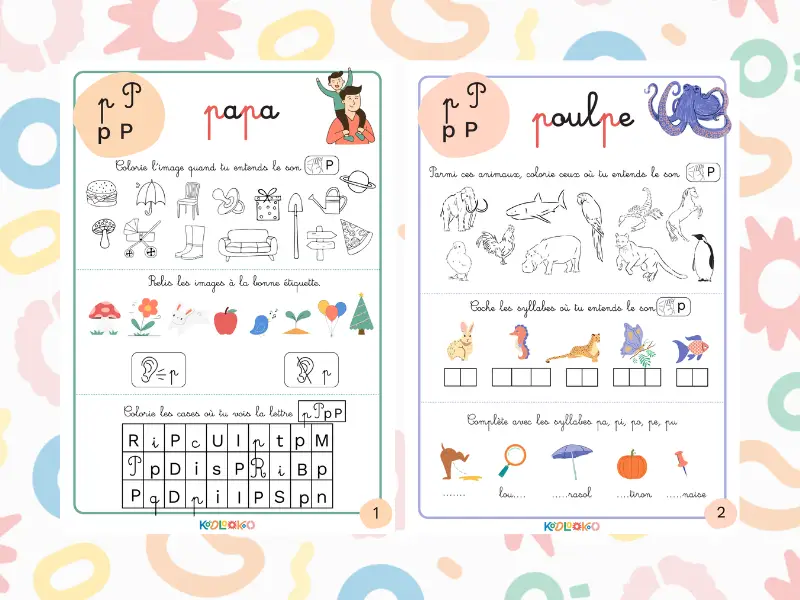 Fiche pédagogique sur le son P