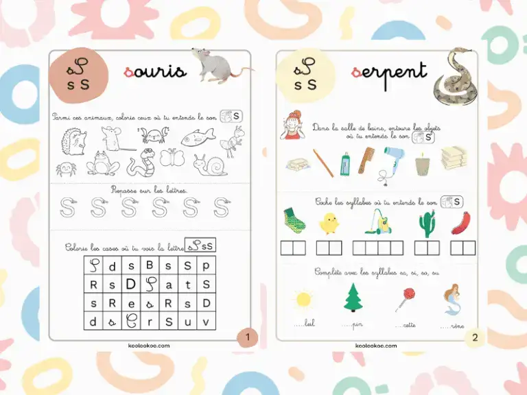 Fiche pédagogique sur le son S