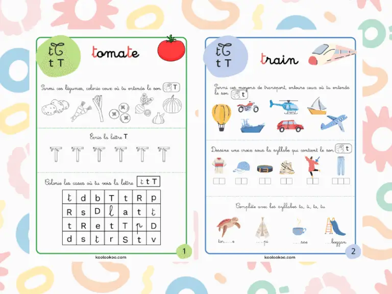 Fiche pédagogique sur le son T