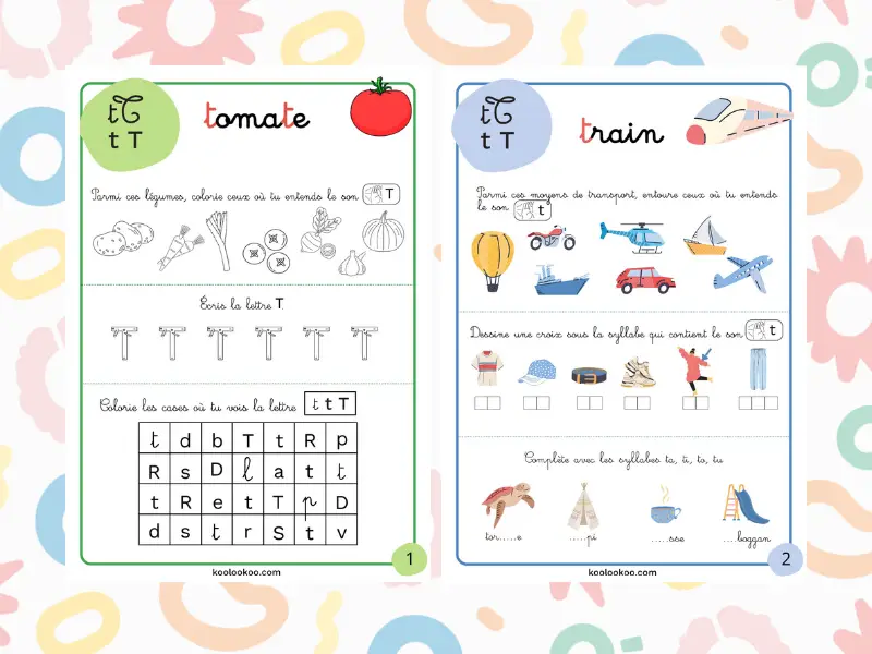 Fiche pédagogique sur le son T
