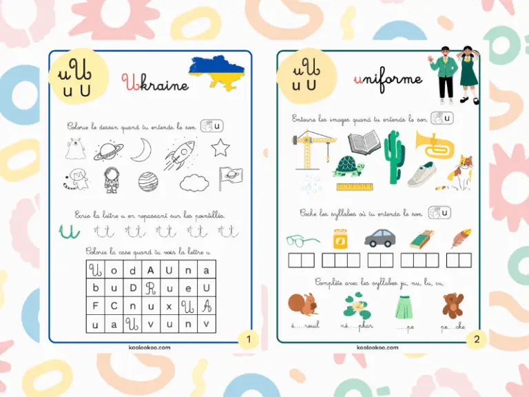 Fiche pédagogique sur le son U