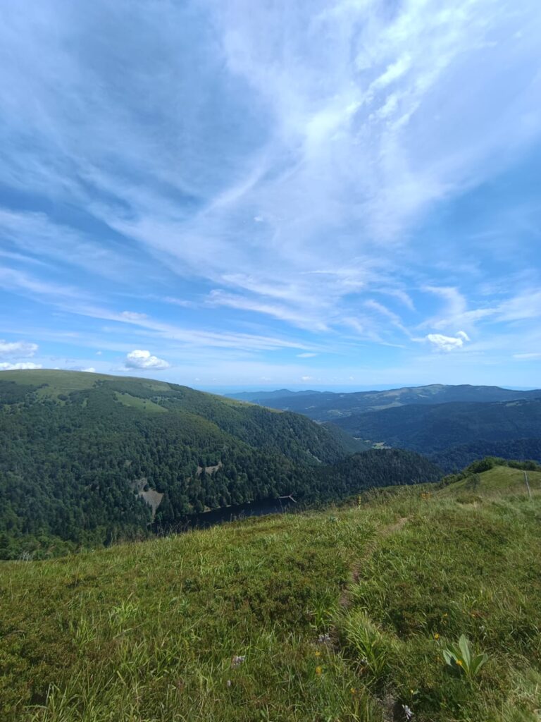 Paysage des montagnes vosgiennes