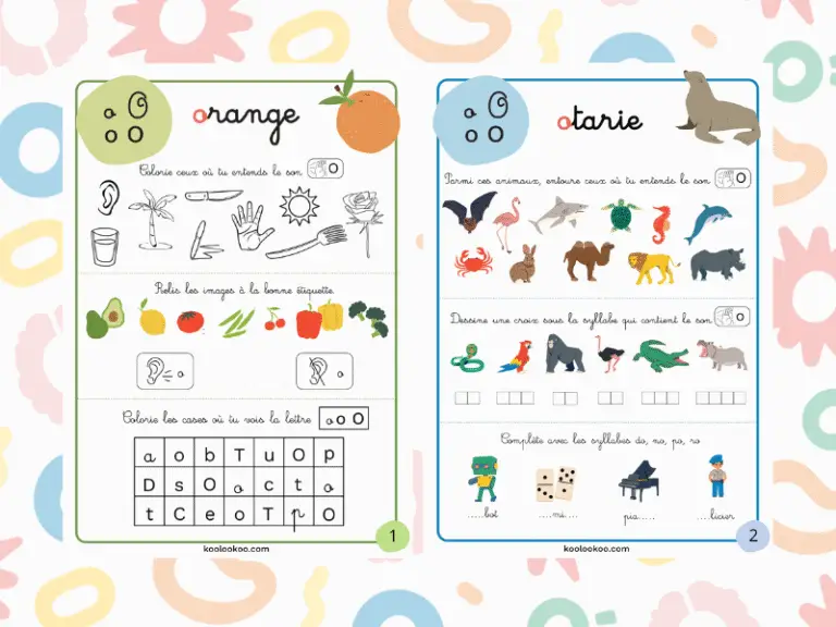 Fiche pédagogique sur le son O