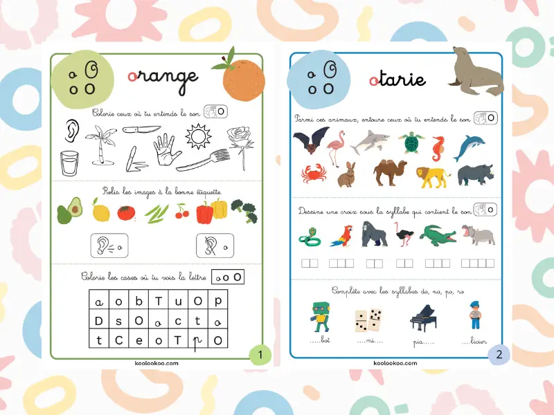 Fiche pédagogique sur le son O