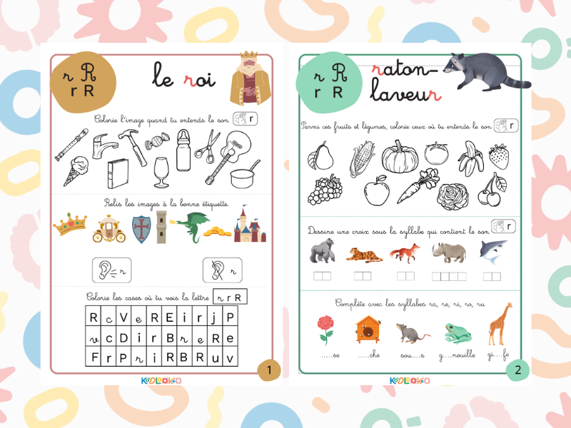 fiche pédagogique sur le son R