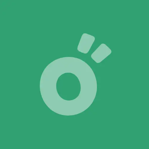 Icone œil fond vert