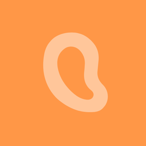 Icone oreille orange