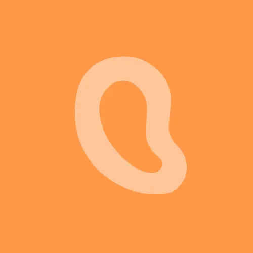 Icone oreille orange