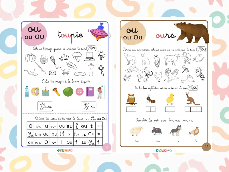Fiches pédagogiques sur le son OU